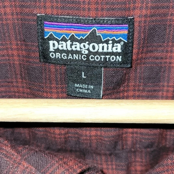 Patagonia Men’s Long Sleeve Organic Cotton Button Down Shirt Size Large‎ EUC - Picture 7 of 14